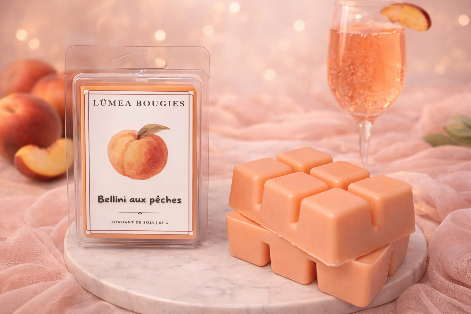 Fondant parfumé - Bellini aux pêches